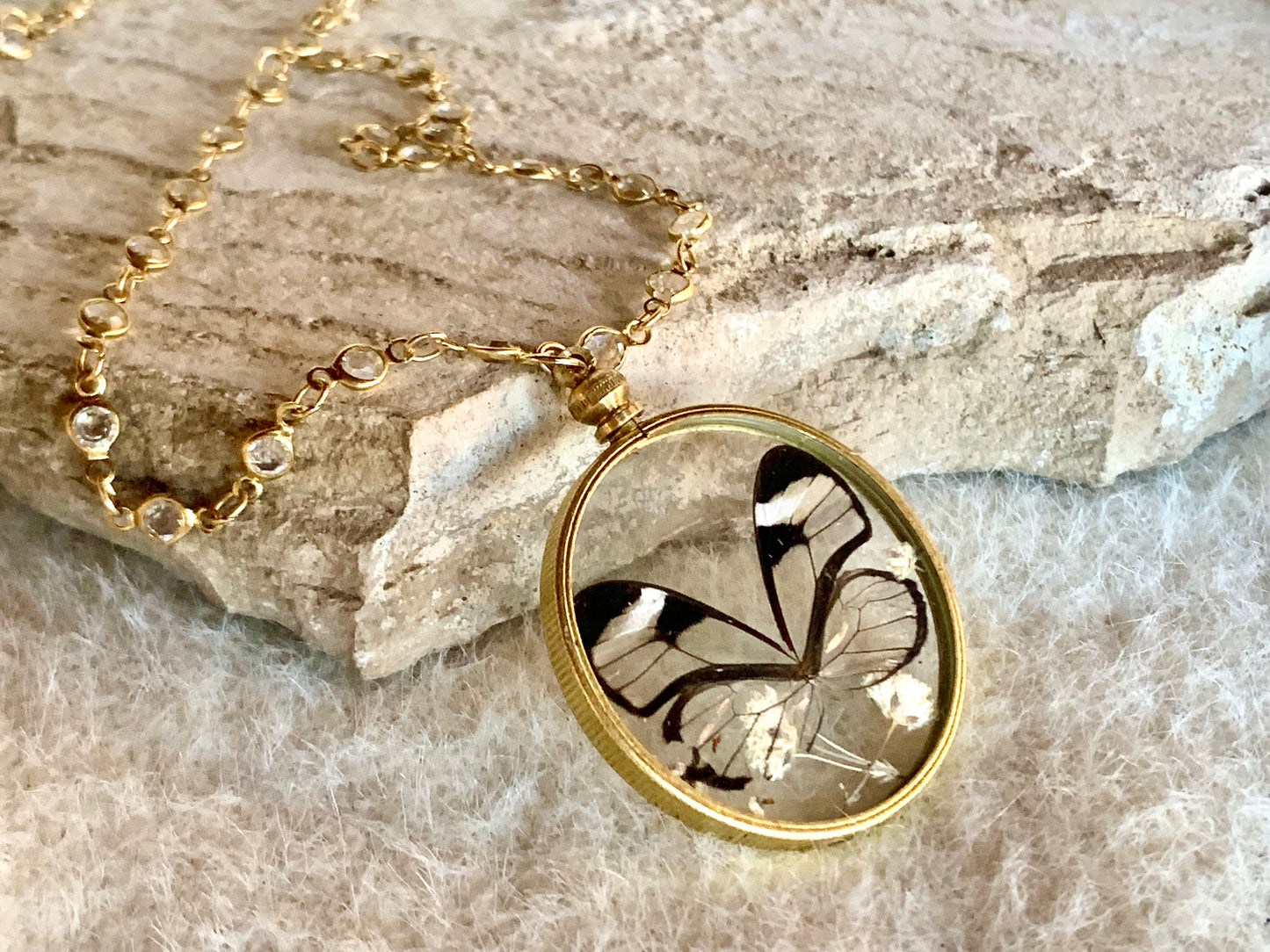 Clearwing Butterfly Necklace